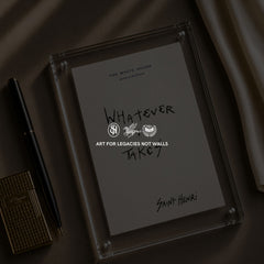Original handwritten artwork on authentic 1980s White House notepad stock. "whatever it takes" 1-of-1 original. $350. House of Saint Henri.