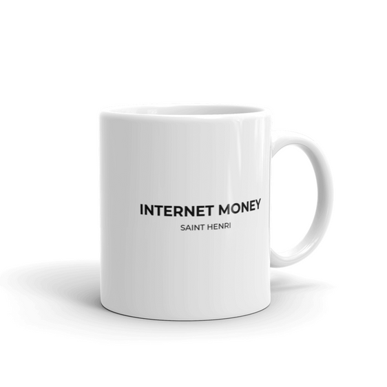 Motivational ceramic mugs Internet money by saint henri